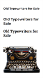 Mobile Screenshot of oldtypewritersforsale.com