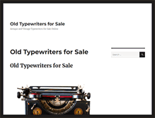 Tablet Screenshot of oldtypewritersforsale.com